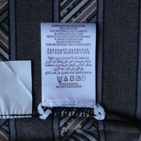 BCBGMAXAZRIA Dress Sleeveless Geometric Stripes - Picture 8 of 8